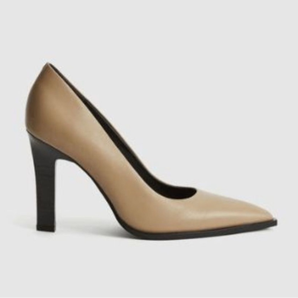 Reiss Tan Leather Heels